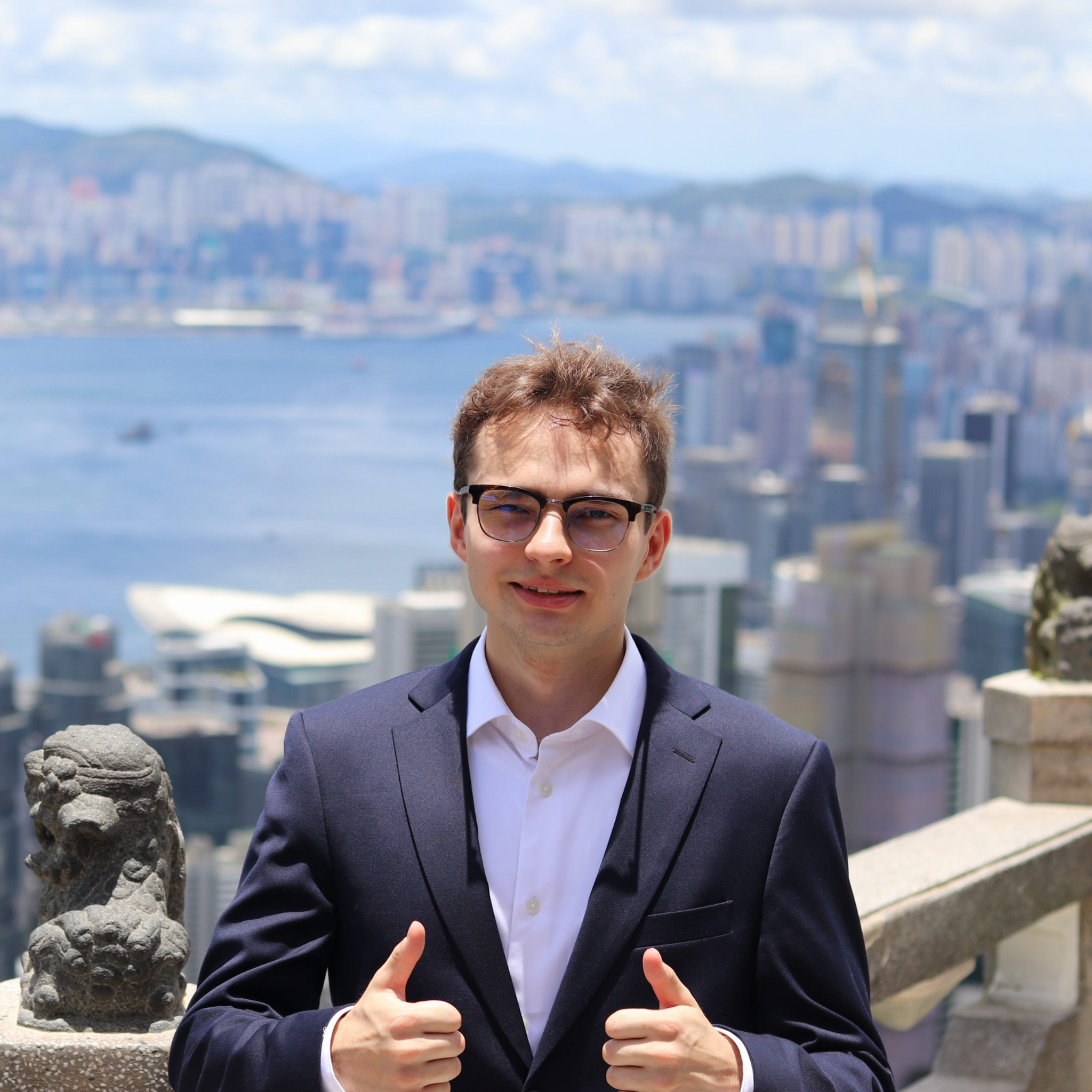 Me posing at Hong Kong High West Viewing Point